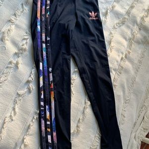 Adidas athletic leggings girls S
